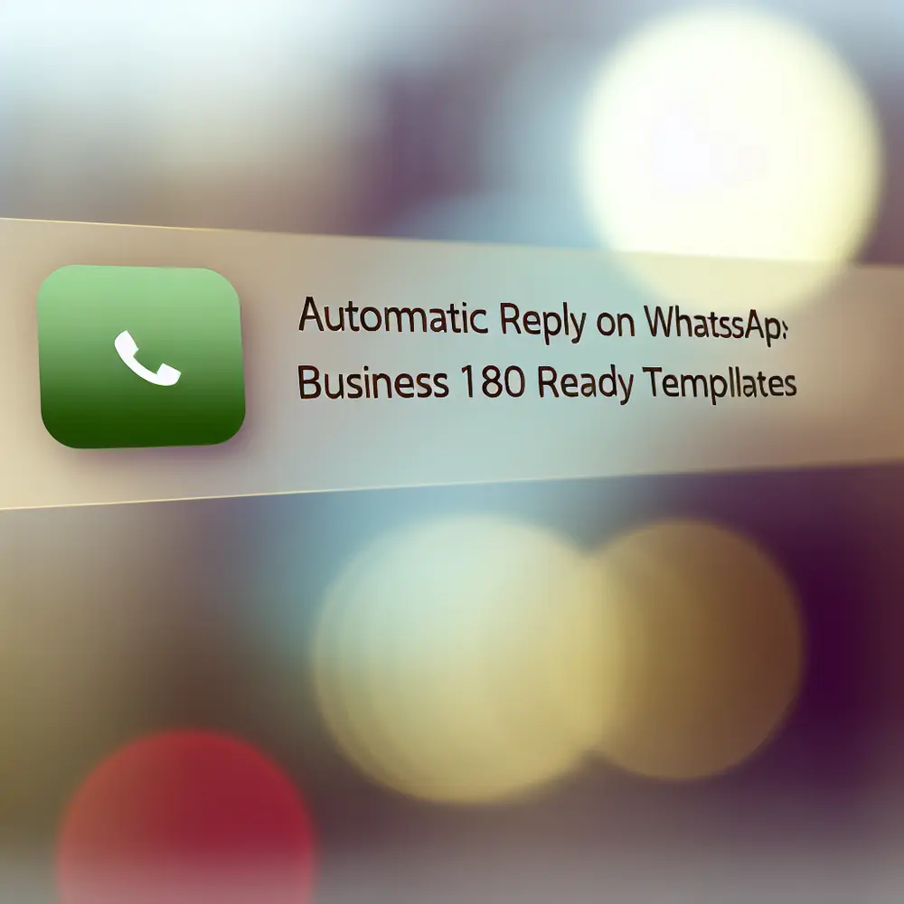 Resposta Automática no WhatsApp Business: 180 Templates Prontos