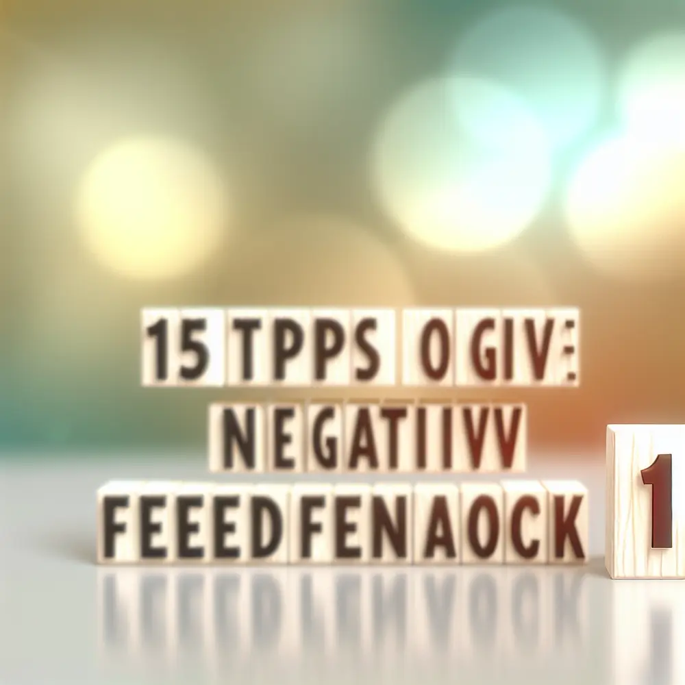 15 Tips on How to Give Negative Feedback and Improve Communication at Work