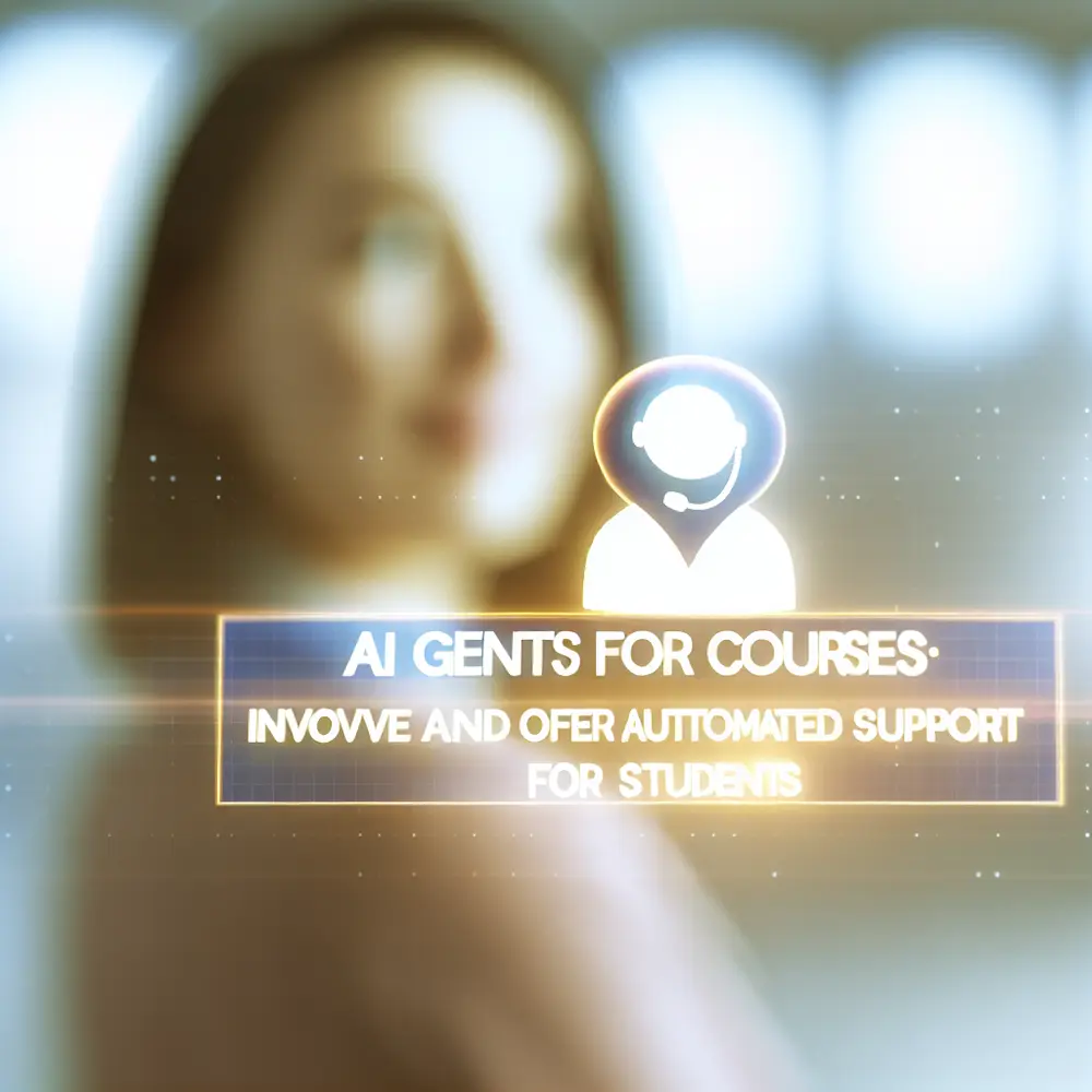 AI Agents for Courses: Innovate Education and Provide Automated Support to Students