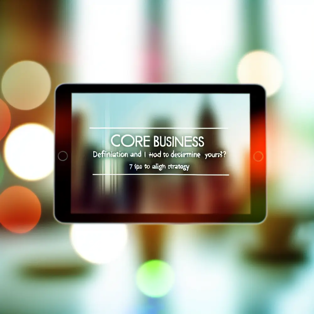 Core Business: Definición y Cómo Saber el de Su Negocio? 7 Consejos Para Alinear Su Estrategia