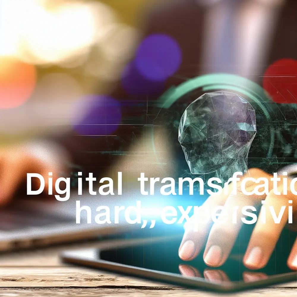 Digital Transformation: Hard, Expensive, and Worth It
