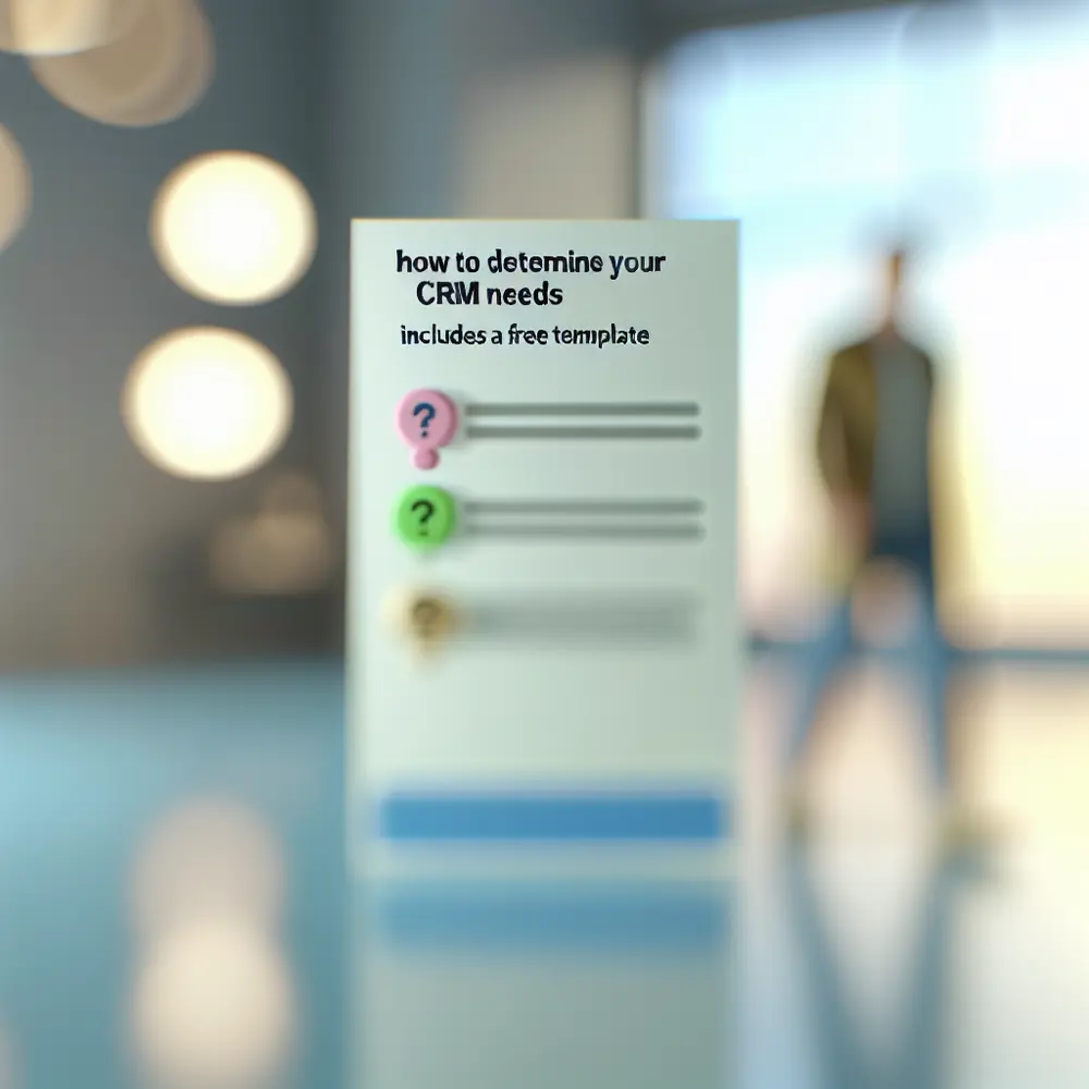 How to Determine Your CRM Needs (Includes a Free Template)