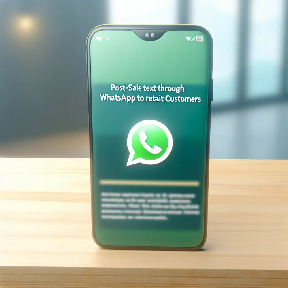 Post-sale messaging via WhatsApp models to foster customer loyalty