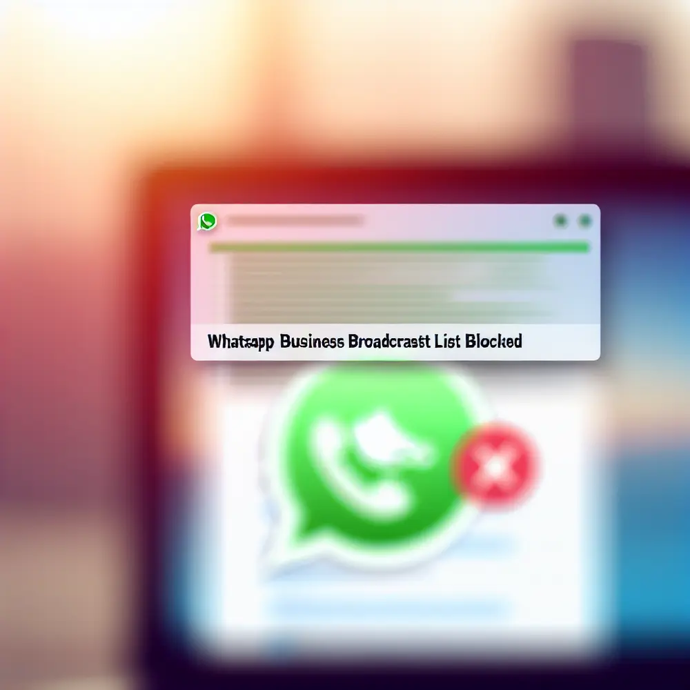 [SOLUCIÓN] Lista de transmisión de WhatsApp Business bloqueada